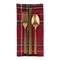 DII® Holiday Metallic Plaid Napkins, 6ct.